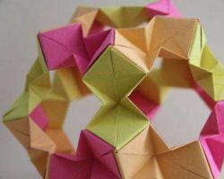 Оригами кусудама: магический шар со схемой сборки и видео Кусудама пошаговая схема шар из стикеров