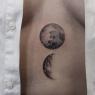 Tatuaj cu lună – adică, modele de tatuaje (40 de fotografii)